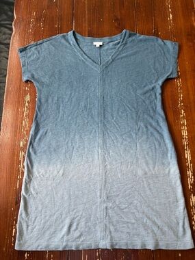 J. Jill Blue-Green V-Neck Knit Top